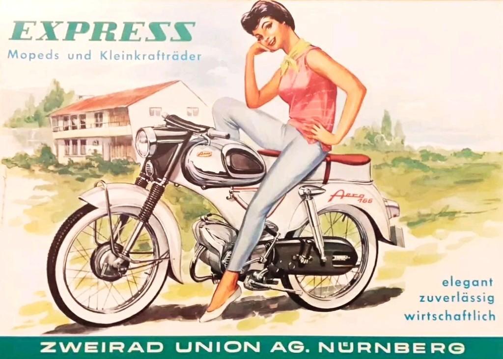 Folder EXPRESS Zweirad Union 04/ 1963, Verzenden, Zo goed als nieuw