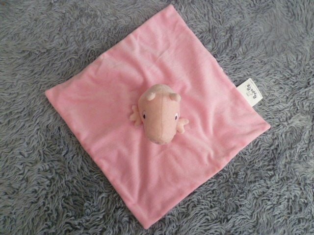 Peppa Pig roze velours knuffeldoekje van Hasbro, Overige merken, Ophalen of Verzenden, Middelgroot (20 tot 80 cm), Met label