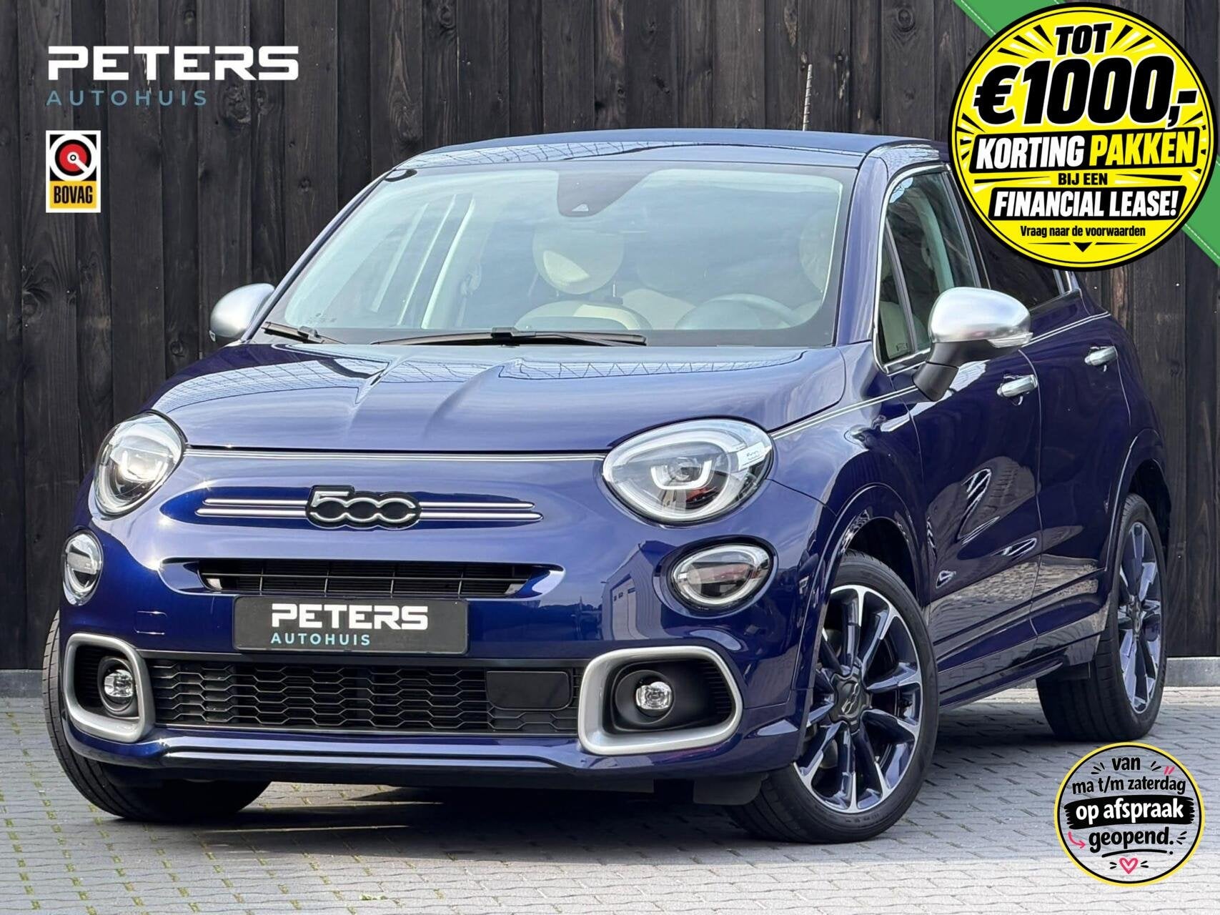 Fiat 500 X 1.5 Hybrid Yacht Club Capri Cabrio| 1 eigenaresse, Auto's, 1380 kg, Gebruikt, 4 cilinders, 500X