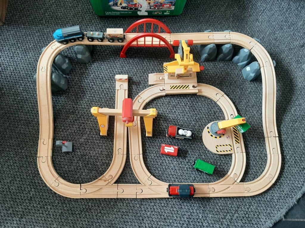 Brio 33097 Cargo Railway Deluxe Set, Ophalen of Verzenden, Gebruikt