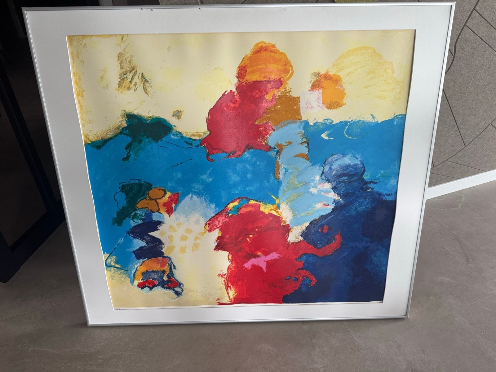 Schilderij "Een zon van vurige Gedachten" door Henk van Vess, Antiek en Kunst, Ophalen