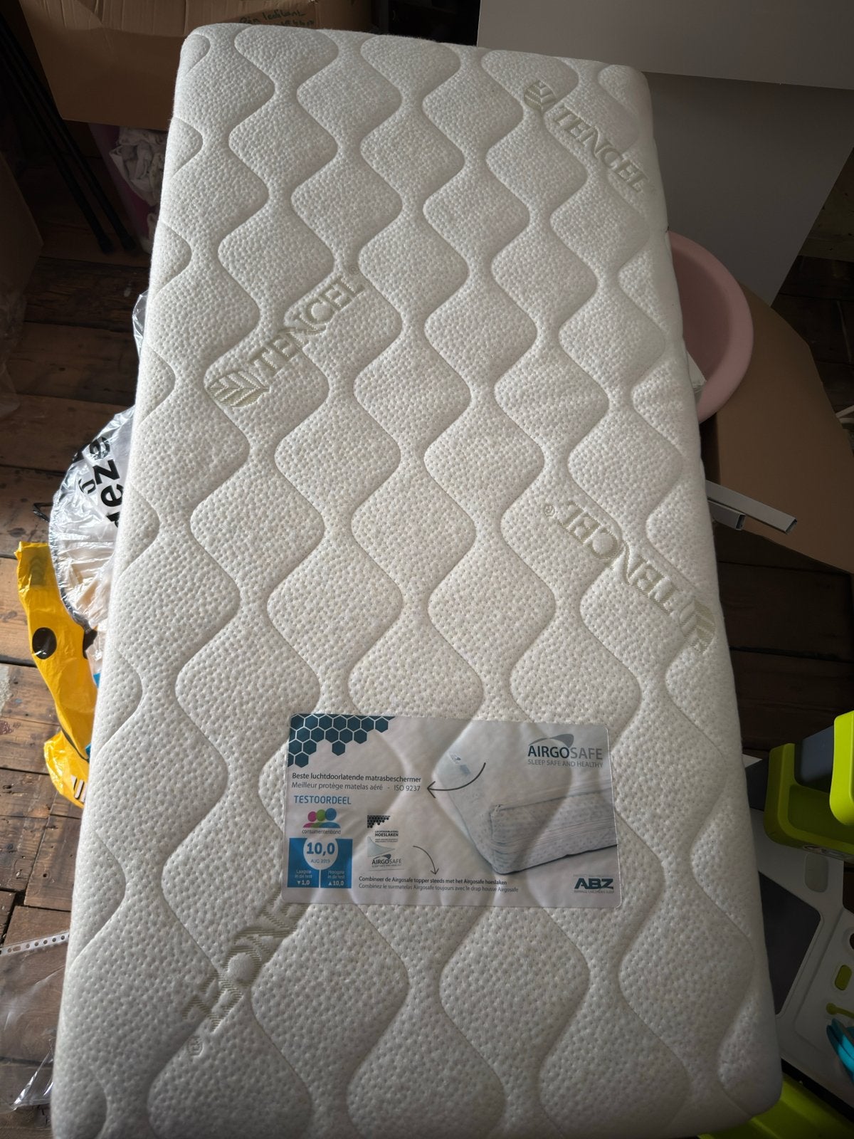ABZ AirgoSafe matras 60x120 cm, Ophalen, 190 cm of minder, Zo goed als nieuw, Matras