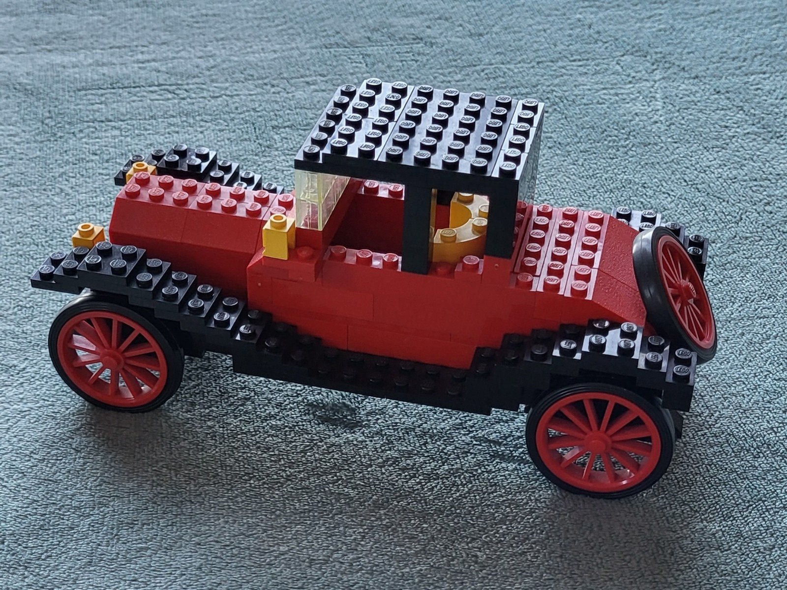 Lego oldtimer Cadillac auto uit bouw jaar 1913 (set 390-2), Gebruikt, Lego, Ophalen of Verzenden, Complete set