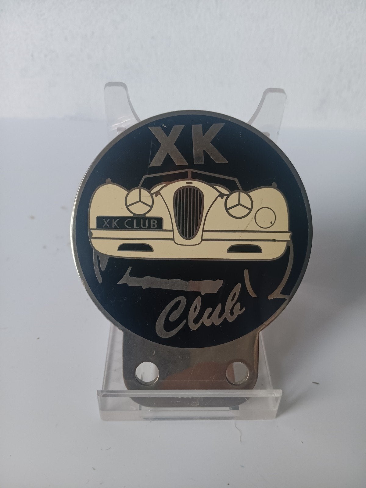 Jaguar XK Club geëmailleerde plaquette voor oldtimer, Ophalen of Verzenden, Gebruikt