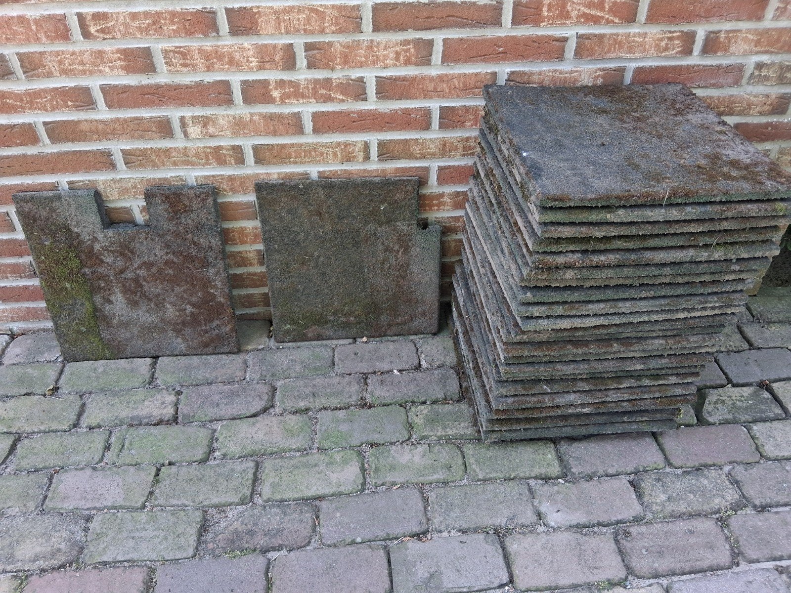 Rubberen tegels, Ophalen, Gebruikt, Rubber, Overige typen