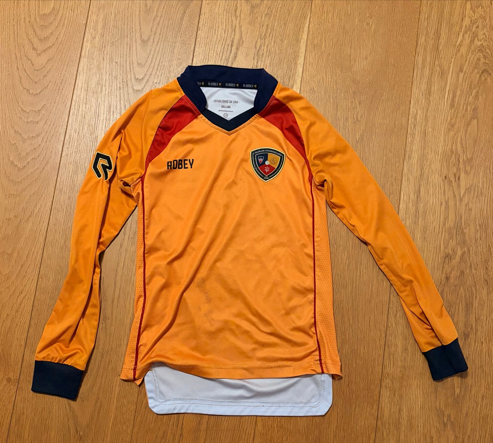 Haarlem-Kennemerland voetbalshirt maat 140, Sport en Fitness, Voetbal, Maat XS of kleiner, Ophalen, Gebruikt, Shirt