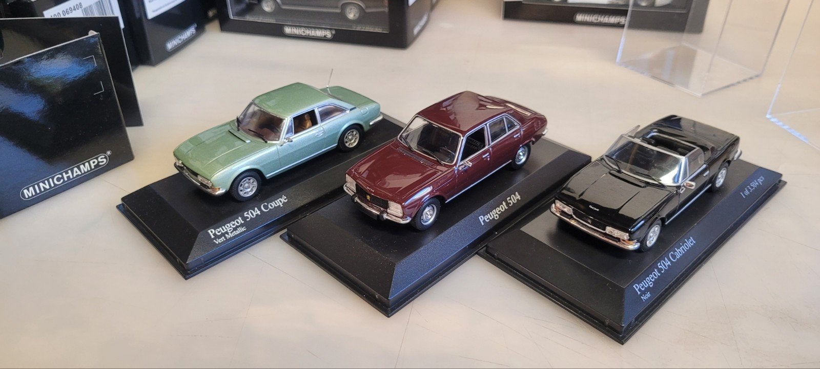 Minichamps Peugeot 504 sedan_cabrio&coupe, Ophalen of Verzenden, Zo goed als nieuw, Auto, MiniChamps