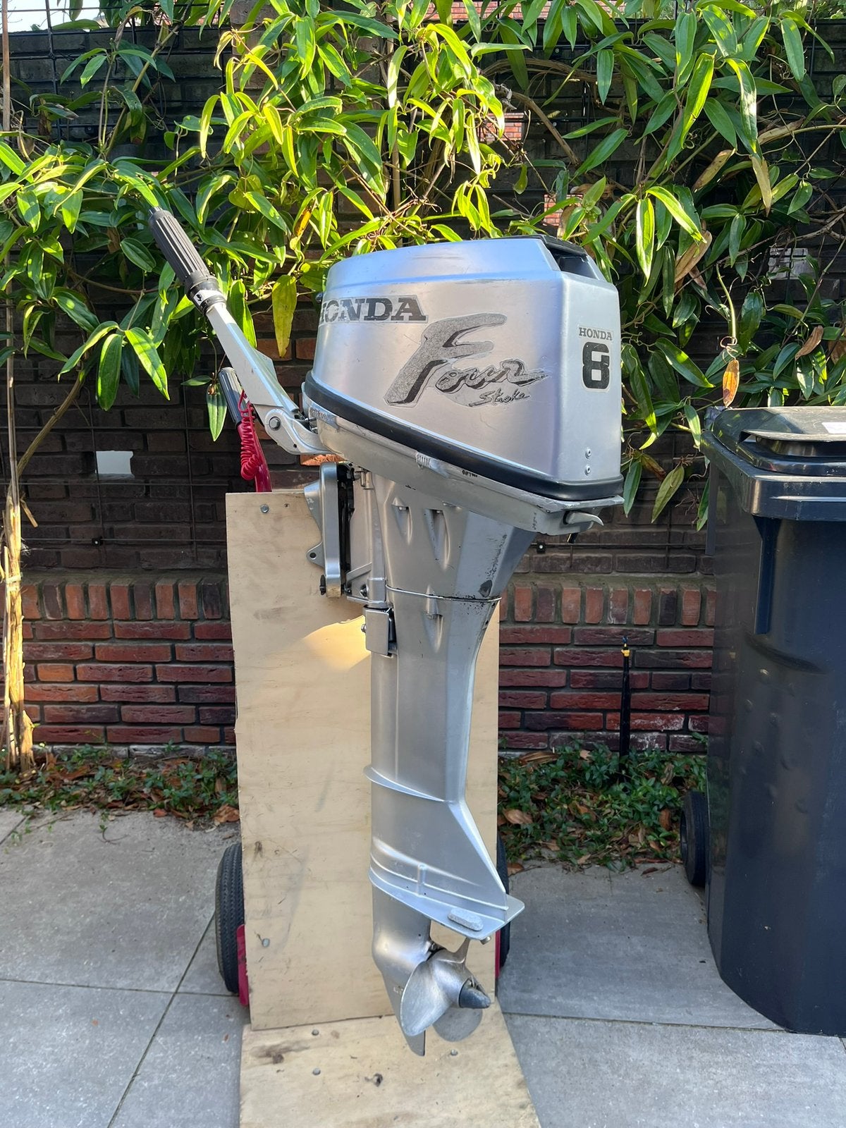 Honda 8 pk l 4‑takt, langstaart buitenboordmotor, Ophalen, Gebruikt, 5 tot 10 pk, Viertaktmotor