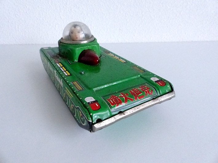 Vintage blikken Fire Tank MF 956, Antiek en Kunst, Antiek | Speelgoed, Ophalen of Verzenden