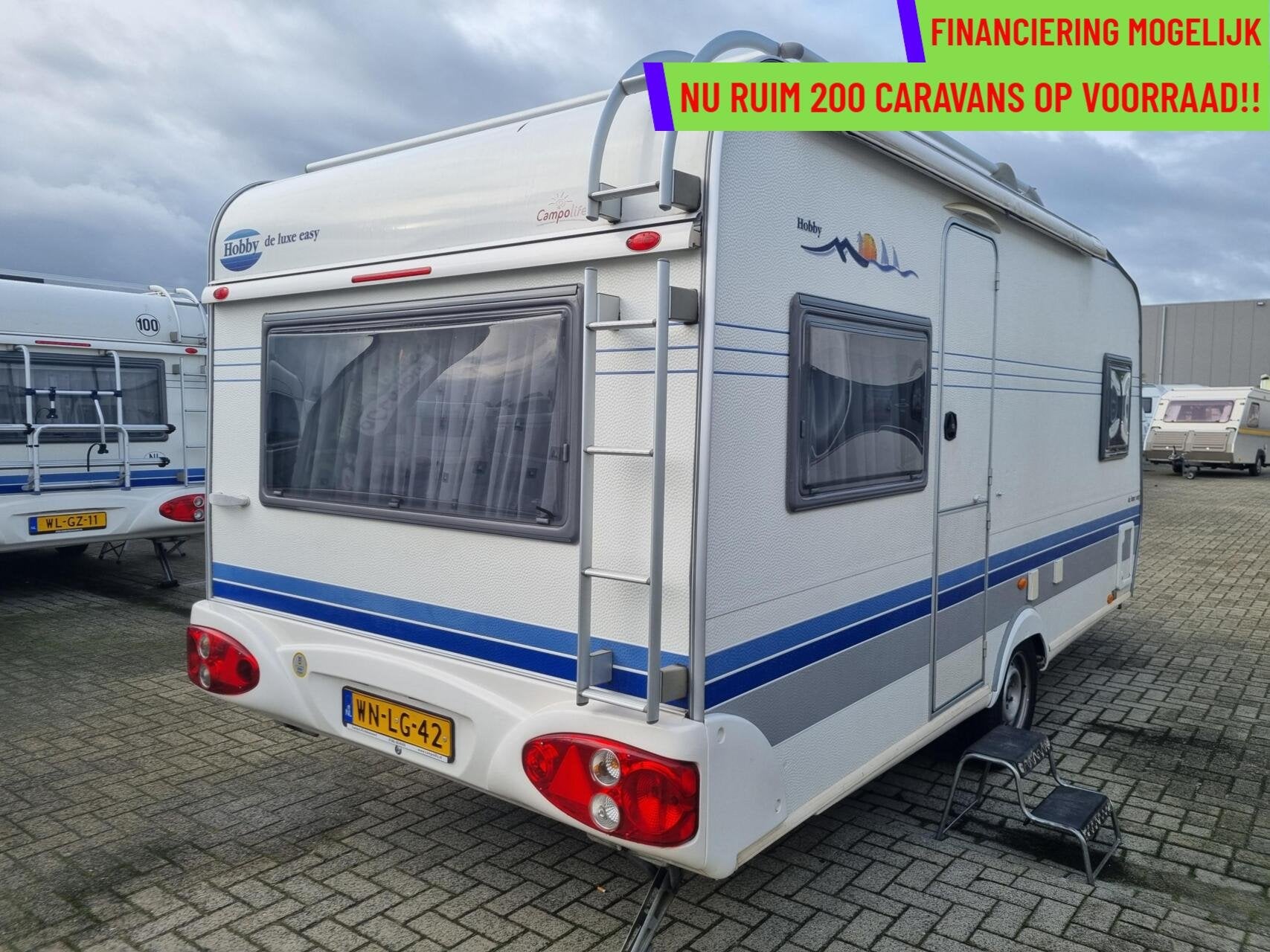 HOBBY DE LUXE EASY 460 UFE MOVER + ZAKLUIFEL + VOORTENT, Rondzit, Hobby, Bedrijf, Serviceluik