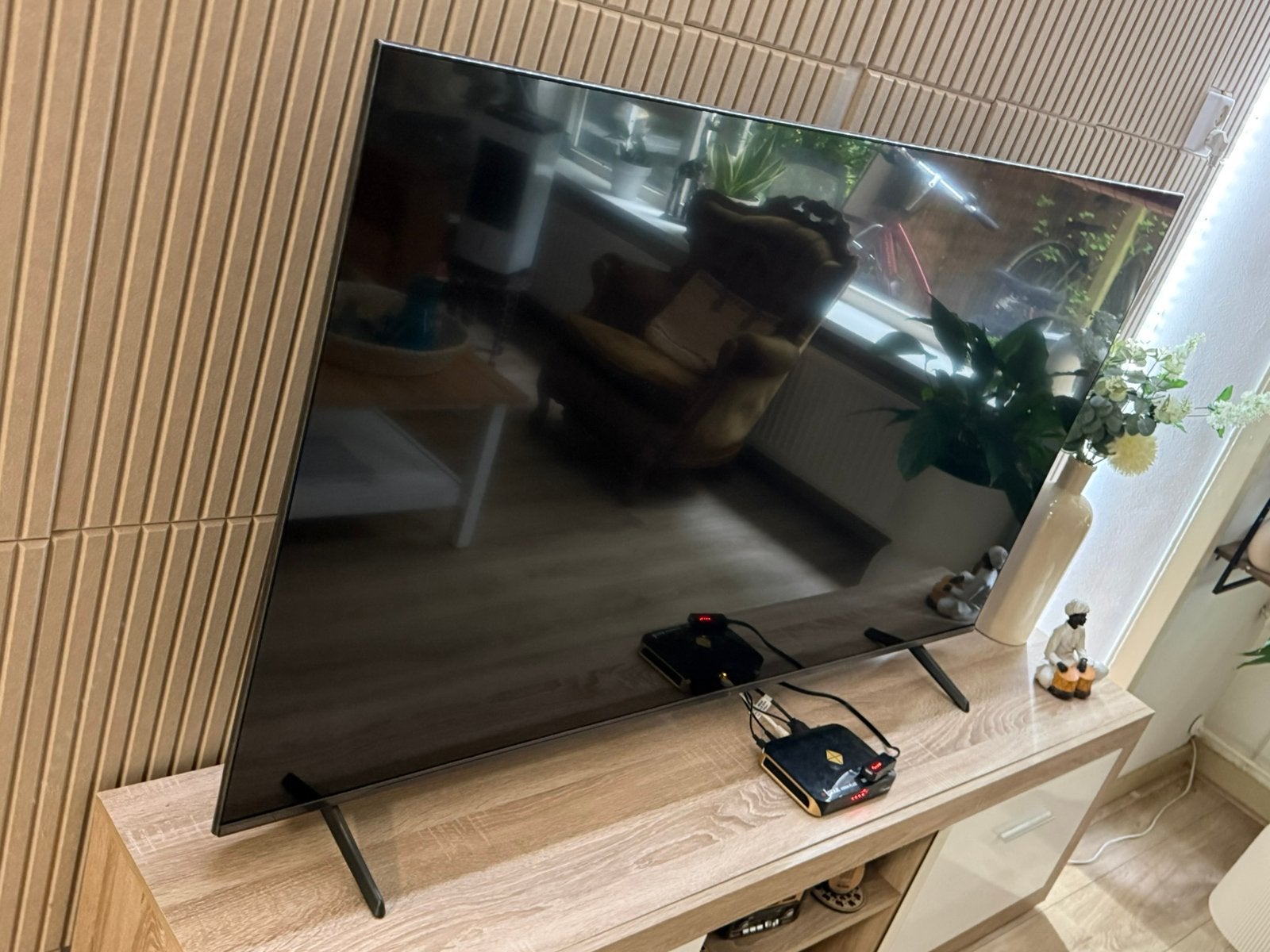 65 inch Qled tv, QLED, 120 Hz, Zo goed als nieuw, 100 cm of meer