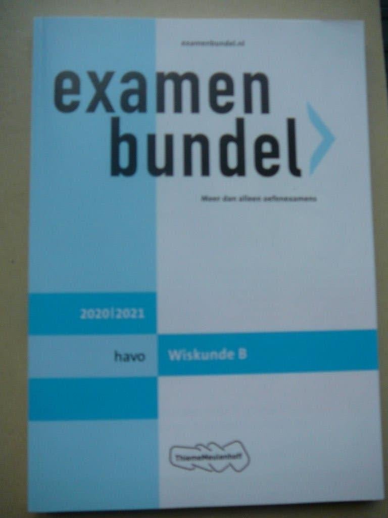 Examen Bundel Havo Wiskunde B, Boeken, Ophalen of Verzenden, Zo goed als nieuw, Wiskunde B, HAVO