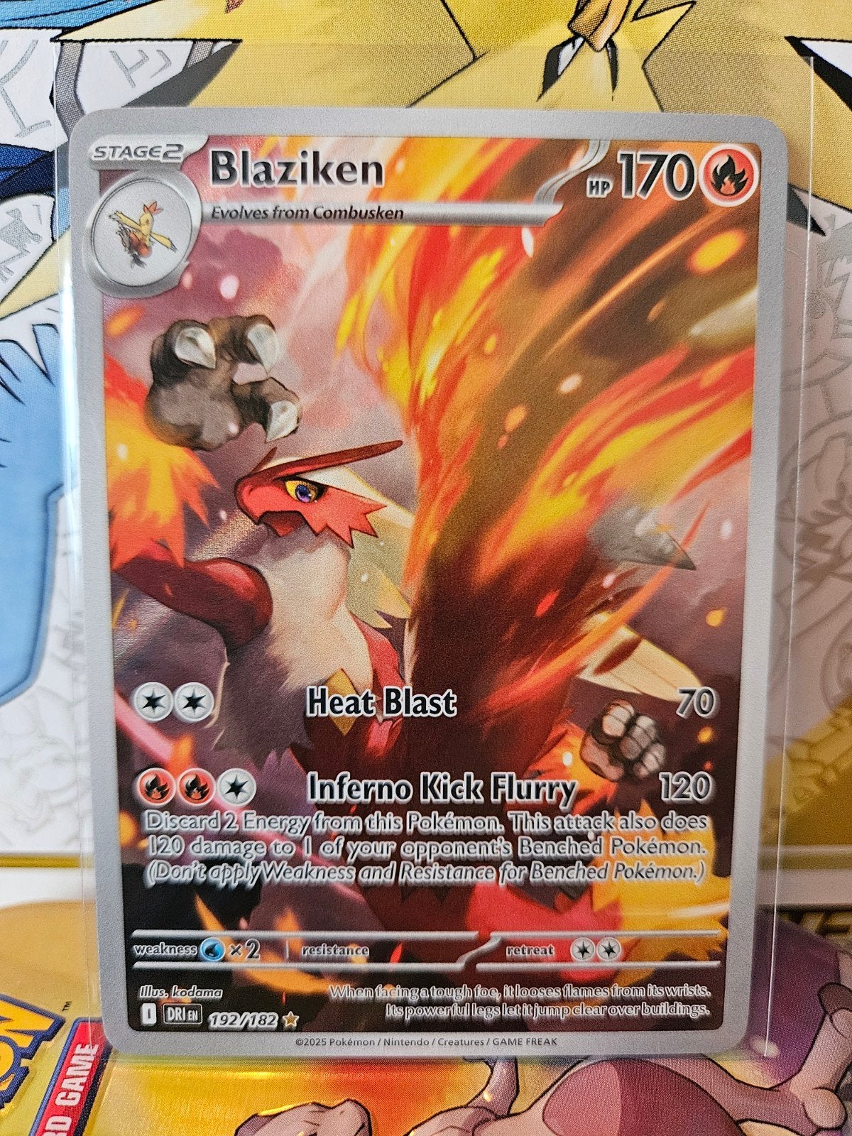 Blaziken 192/182 Destined Rivals Pokemon Full Art new, Verzenden, Nieuw, Losse kaart, Foil