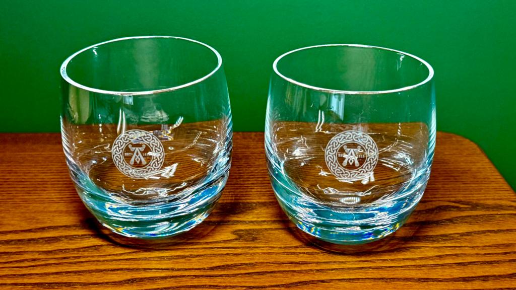 Bijzondere Ardbeg glazen (2), Ophalen of Verzenden, Gebruikt, Overige typen