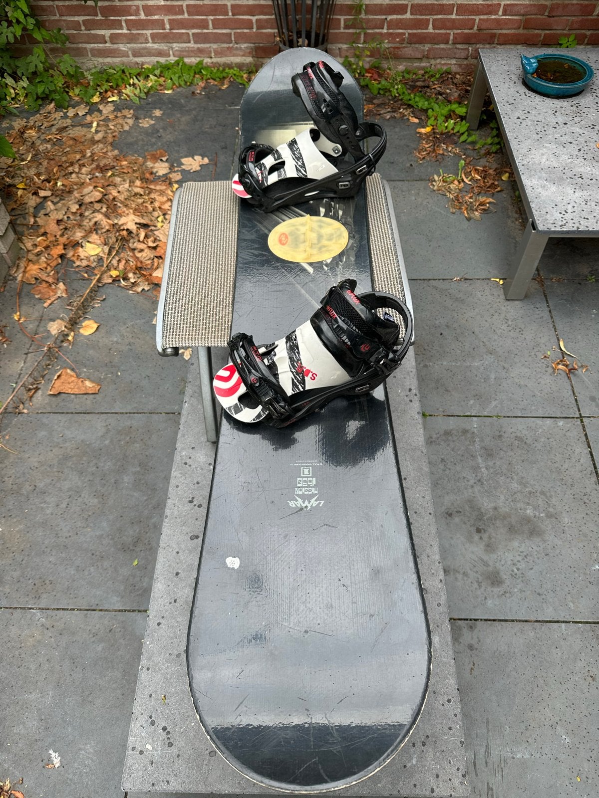 Lamar Freeride Snowboard met Flux bindingen, Sport en Fitness, Skiën en Langlaufen, Gebruikt, Overige typen, Skiën, Ophalen