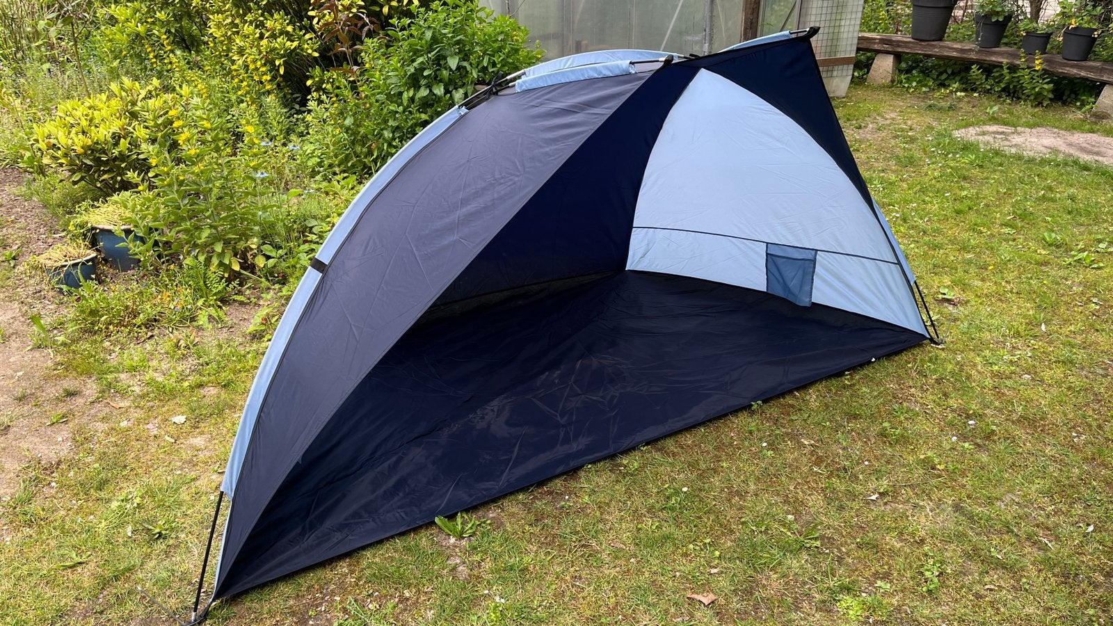 Windscherm - strandtentje type Trail Hawaii, Caravans en Kamperen, Windschermen, Ophalen, Zo goed als nieuw