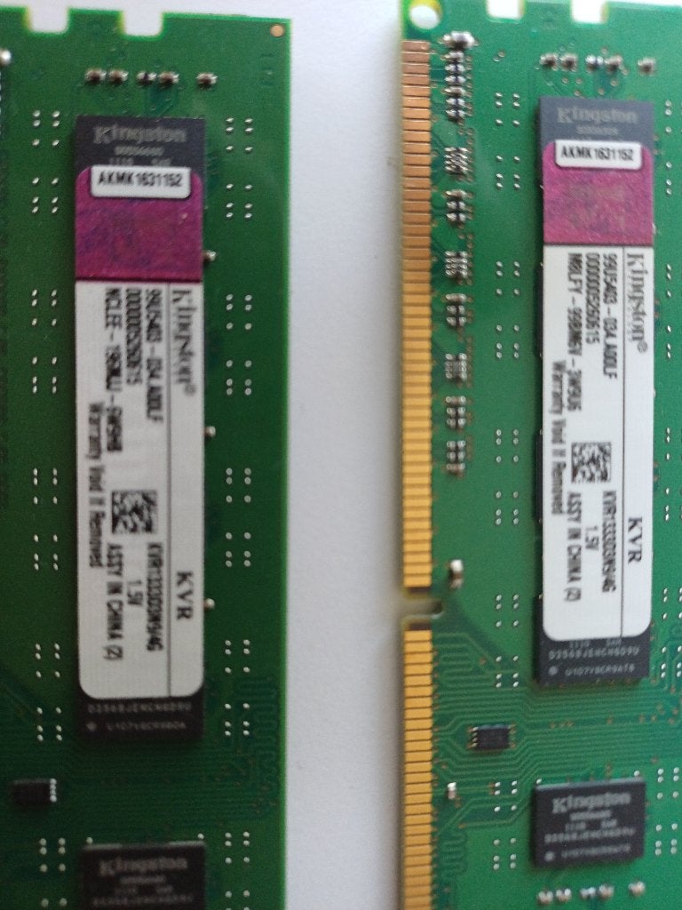 Kingston ValueRAM 8GB DDR3 Desktop Set (2x 4GB), Gebruikt, 8 GB, DDR3, Ophalen of Verzenden