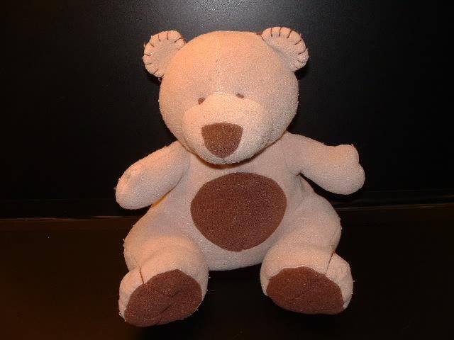 HAPPY HORSE BEER BEAR BIRTON NR2 FLEECE BEIGE MET BRUI, Kinderen en Baby's, Speelgoed | Knuffels en Pluche, Ophalen of Verzenden
