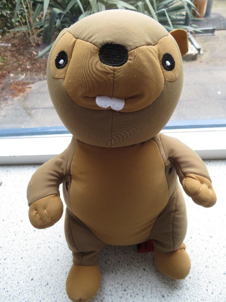 Bever merk Cuddlebug  meet ca 35 cm totaal, Ophalen of Verzenden, Gebruikt, Beer