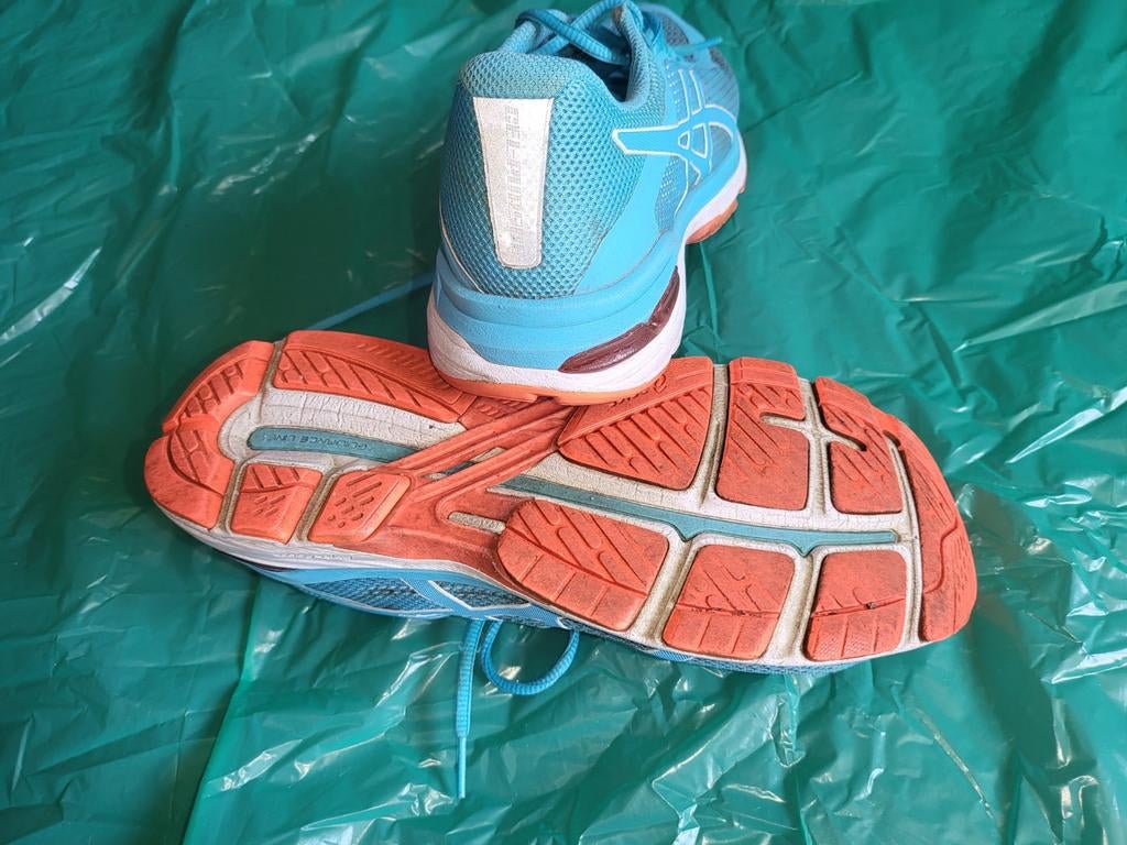 Asics Gel-Kayano 28 - Maat 39 - Blauw/Oranje, Asics, Verzenden, Blauw, Sneakers of Gympen