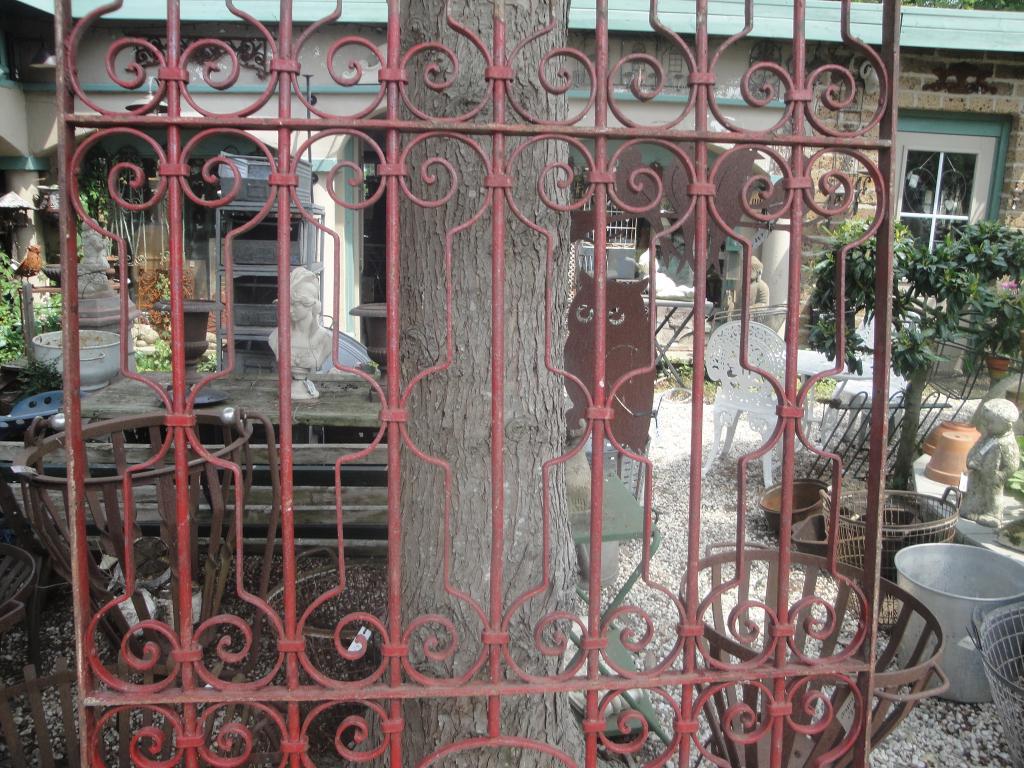 groot antiek hekwerk geklonken poort, Tuin en Terras, Ophalen, Gebruikt, IJzer, Sierhekwerk