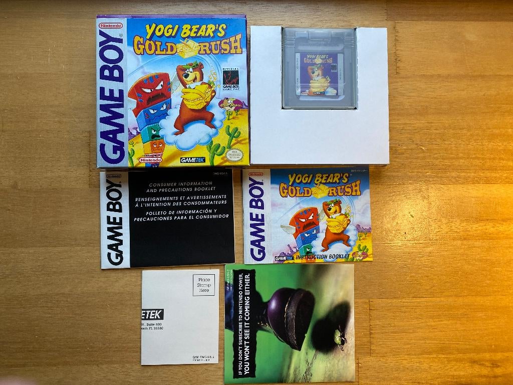 Yogi bear's gold rush gameboy USA, Avontuur en Actie, 1 speler, Ophalen of Verzenden, Zo goed als nieuw