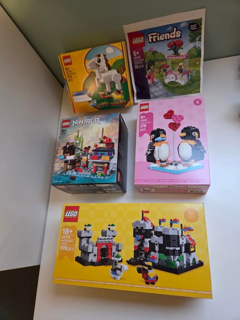 🆕️️Lego 40886 Penguins in love + 40775 40706 40779 30721, Ophalen of Verzenden, Nieuw, Complete set, Lego