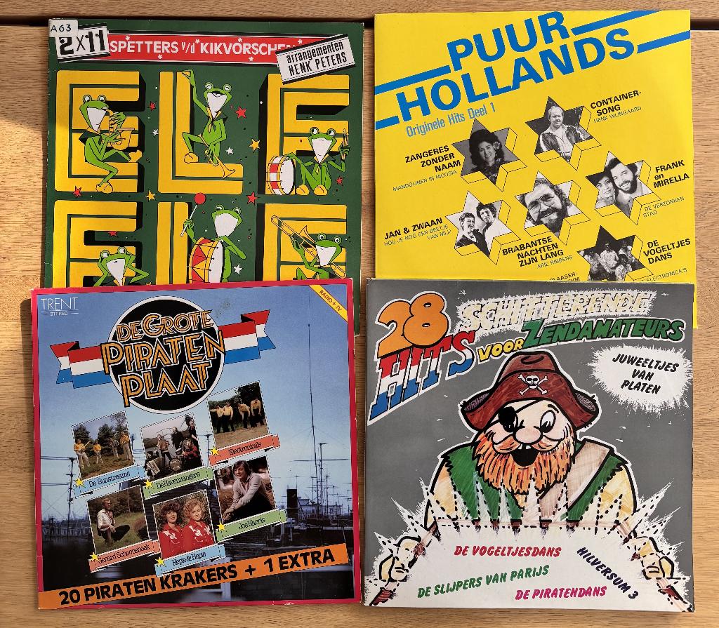 5 LP's met piraten muziek (Telstar oa Wuko's, Tijdbrekers..), Ophalen of Verzenden, Zo goed als nieuw, 12 inch, Levenslied of Smartlap