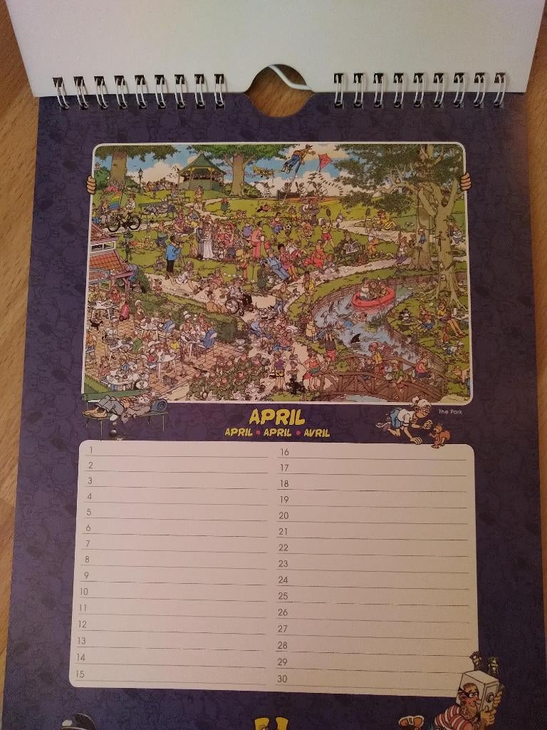 haasteren kalender met 12 platen van puzzels, Hobby en Vrije tijd, Denksport en Puzzels, Ophalen of Verzenden, 500 t/m 1500 stukjes