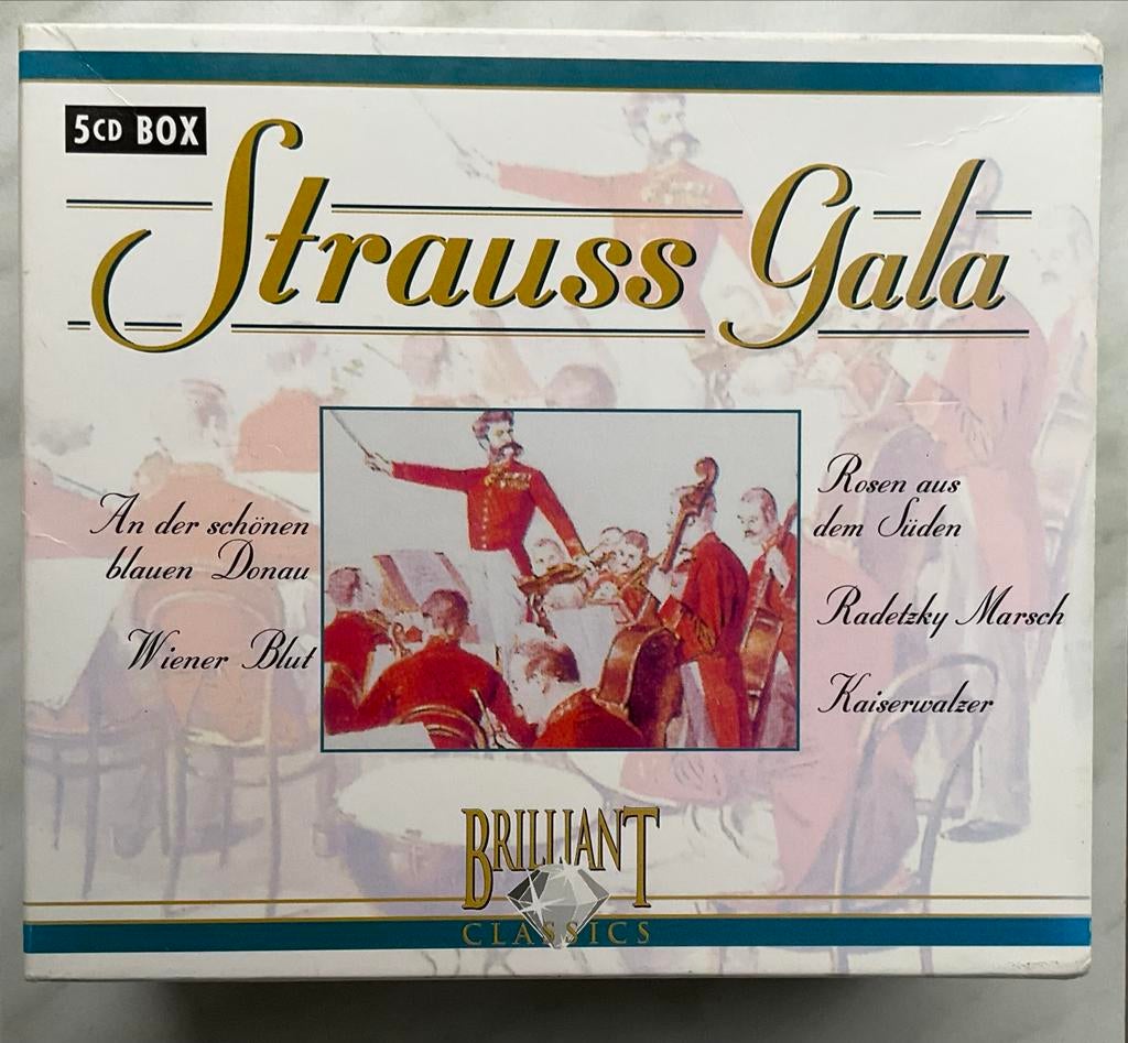 Strauss Gala - 5 CD Boxset, Cd's en Dvd's, Ophalen, Romantiek, Zo goed als nieuw, Boxset