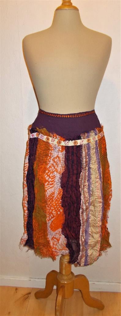 Aparte Ethnic/bohemian/Ibiza/hippie look rok! 36, Paars, Ophalen of Verzenden, Zo goed als nieuw, Knielengte