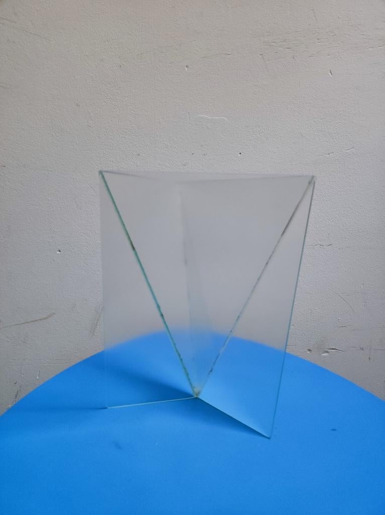 Delta vaas Mart van Schijndel, Huis en Inrichting, Ophalen of Verzenden, Overige kleuren, Glas, Minder dan 50 cm