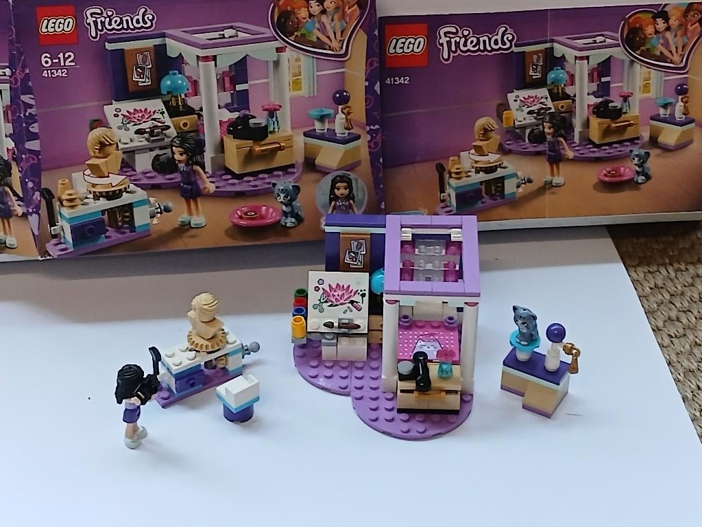 Lego Friends 41342 Emma's luxe slaapkamer, Ophalen of Verzenden, Zo goed als nieuw, Complete set, Lego