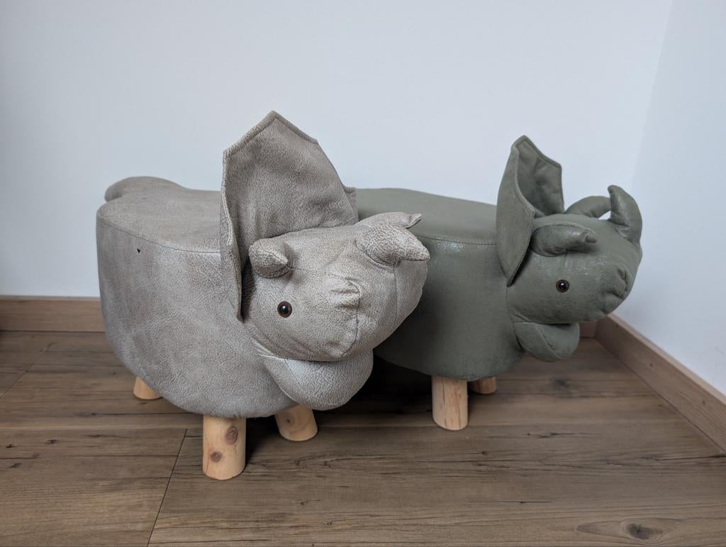 2x Dino Krukjes van Intratuin - Kinderkamer Decoratie, Minder dan 50 cm, Kindvriendelijk, Minder dan 50 cm, Zo goed als nieuw