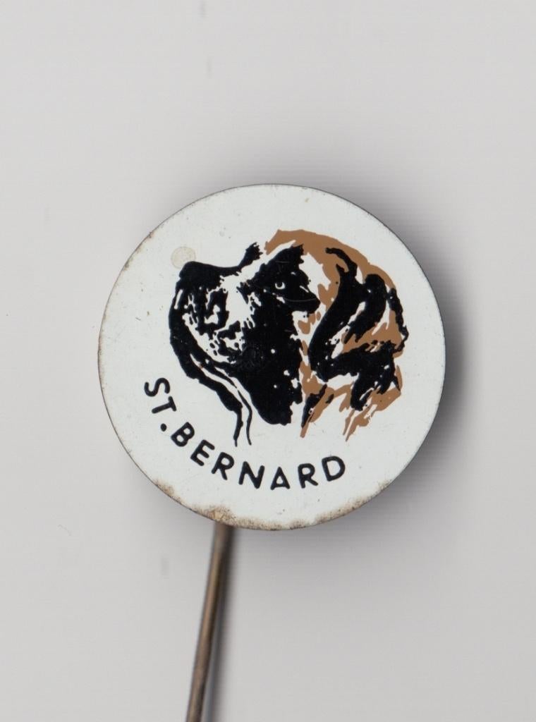 Hond Sint Bernard speldje, Gebruikt, Niet vindbaar, Niet vindbaar, Speldje of Pin