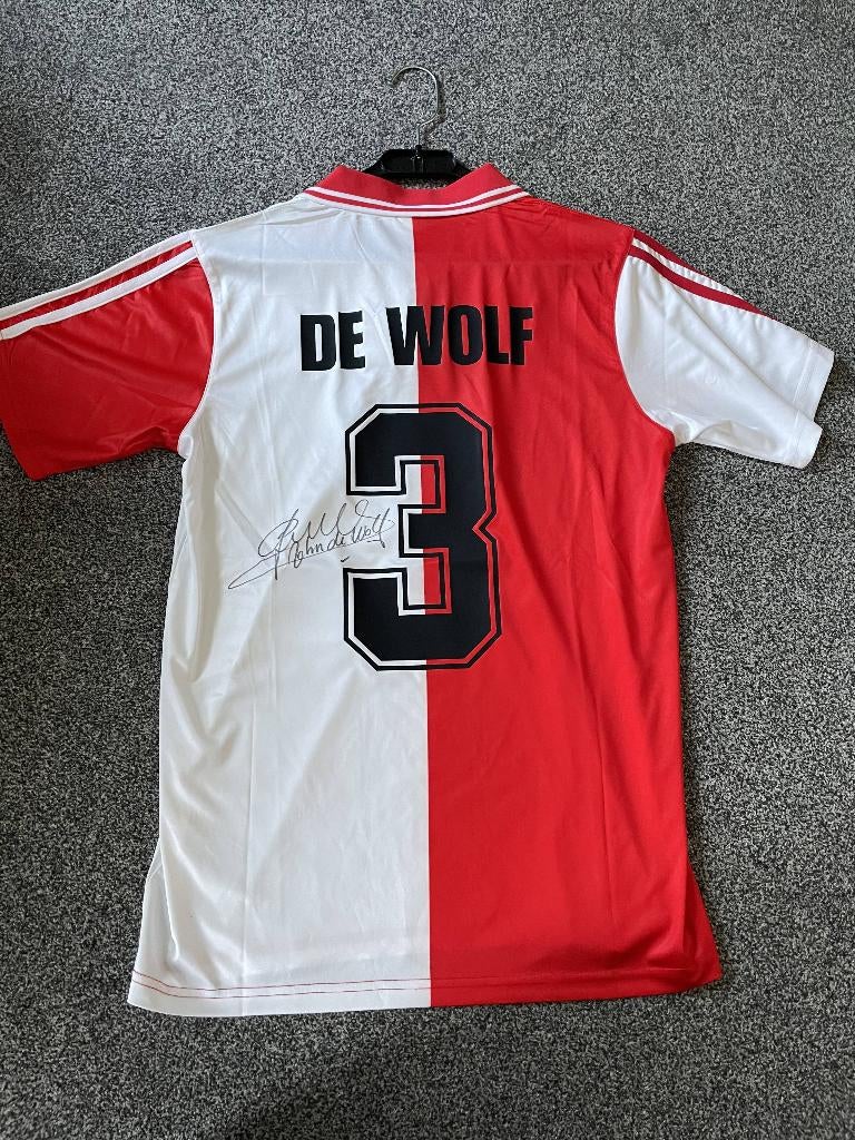 Gesigneerd John de Wolf Feyenoord shirt met fotobewijs, Verzenden, Nieuw, Feyenoord, Shirt