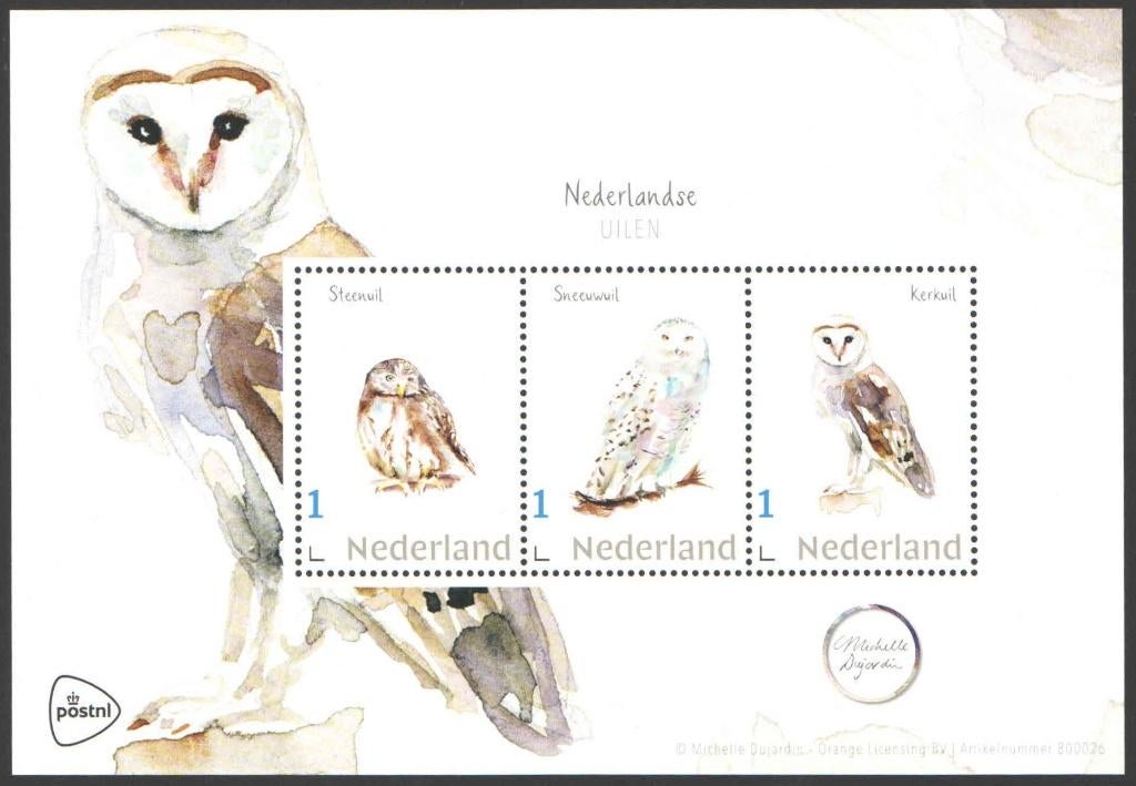 Postzegels Nederlandse Natuur: Uilen, Postzegels en Munten, Postzegels | Nederland, Ophalen of Verzenden, Na 1940, Postfris