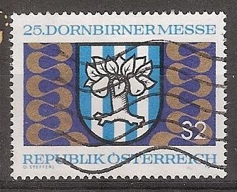 Oostenrijk, Jaarbeurs van Dornbirn, 1973., Postzegels en Munten, Verzenden, Gestempeld
