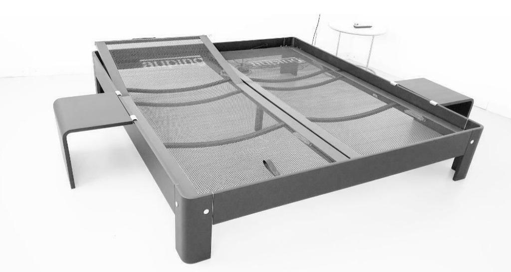 Auping Auronde Matte Black-series, Huis en Inrichting, Slaapkamer | Bedden, Verstelbaar, Verzenden, Zwart, Tweepersoons