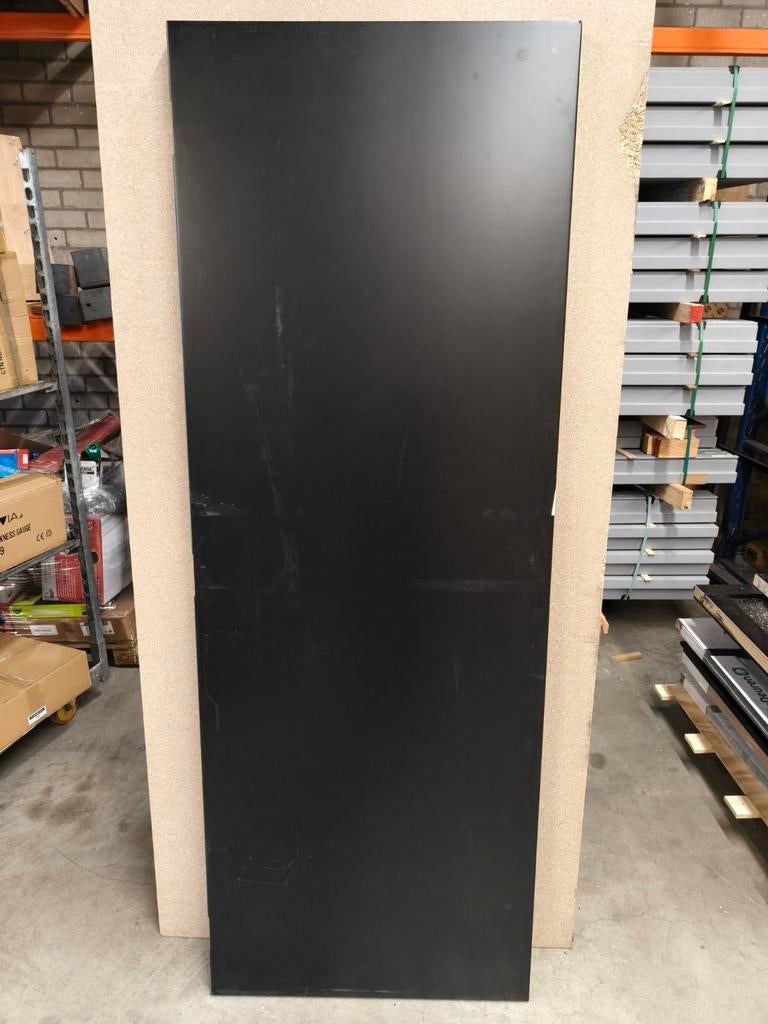 Nieuwe zwarte vlakke binnendeur,vol spaan afm 73x201,5 cm, Ophalen, Minder dan 80 cm, Binnendeur, Nieuw