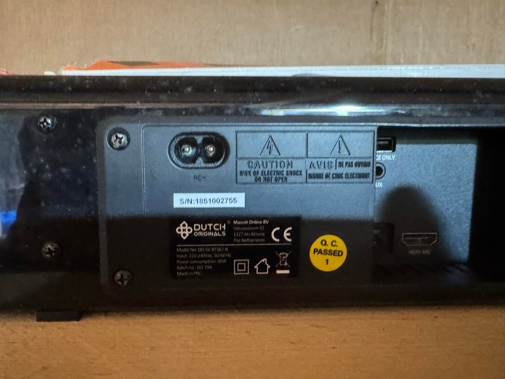 Soundbar Dutch Originals - Draadloos BT, Ophalen of Verzenden, Bluetooth, Zo goed als nieuw