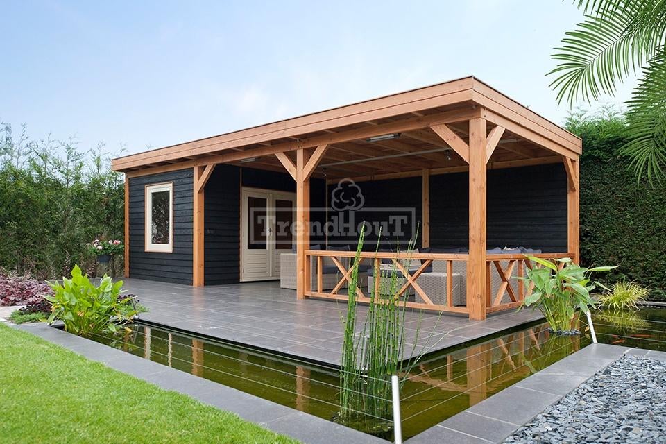 Tijdelijk hoge korting op alle Trendhout buitenverblijven!, Ophalen of Verzenden, Nieuw, Hout, Tuinhuis