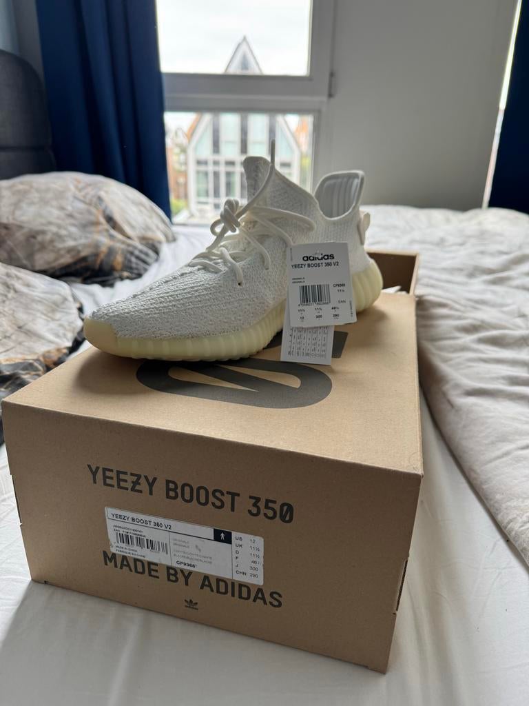 Adidas Yeezy Boost 350 V2 CWhite US12 Nieuw, Ophalen, Nieuw, Wit, Sneakers of Gympen