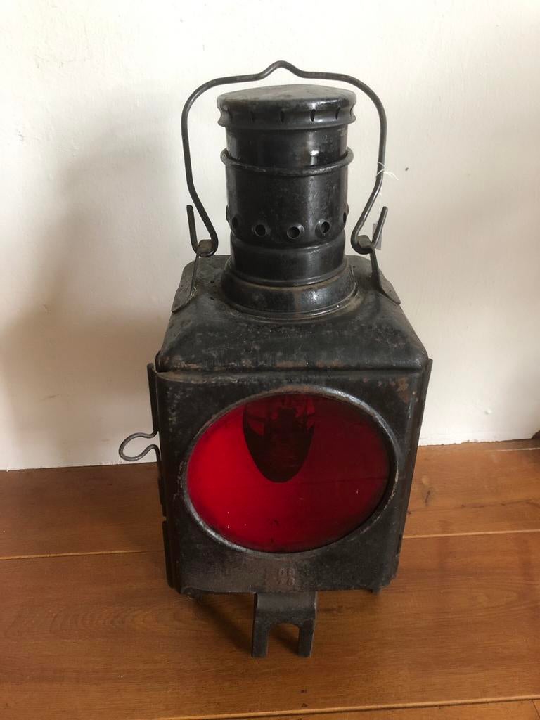 Oude spoorlamp Deutsche Bahn., Ophalen of Verzenden, Zo goed als nieuw, Trein, Overige typen