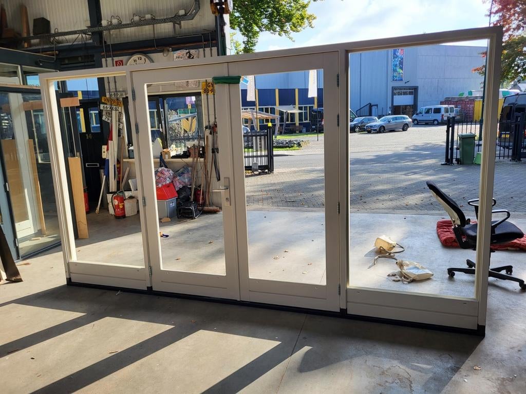 4 meter kozijn hh dubb deuren 400 x 222 of 242 ,nieuw