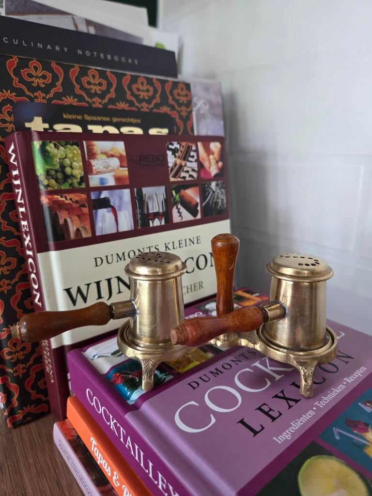 Koperen peper en zout stel, Antiek en Kunst, Antiek | Koper en Brons, Ophalen of Verzenden
