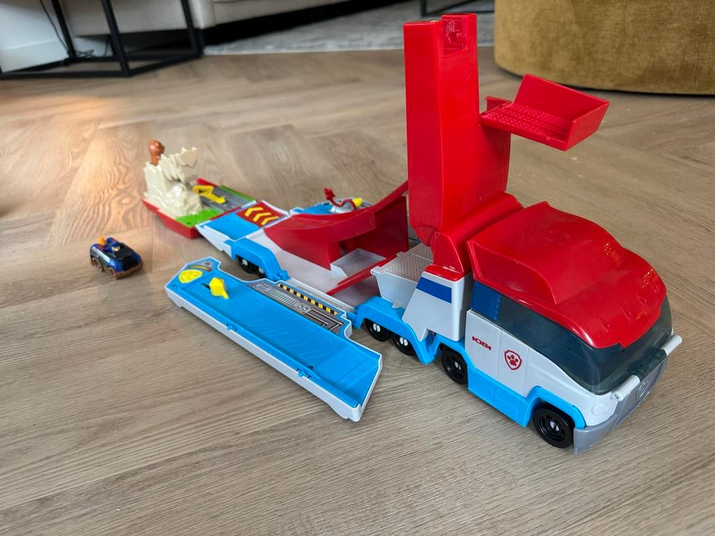 PAW Patrol autospeelset; PAW Patrol True Metal Launch, Ophalen, Gebruikt