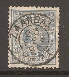 Nederland nvph nr 35 met kleinrond stempel Zaandam, Verzenden, T/m 1940, Gestempeld