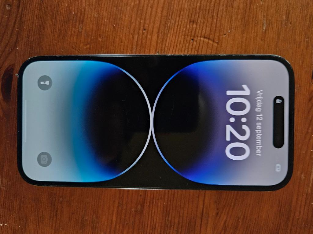 Nette en goede zwarte iPhone 14 Pro 100%, Telecommunicatie, Mobiele telefoons | Apple iPhone, Zwart, Ophalen of Verzenden, Zo goed als nieuw
