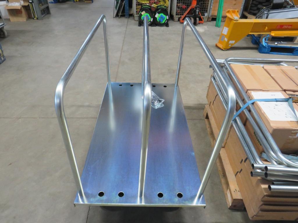 platenwagen platenkar transportkar met 3 verstelbare beugels, Ophalen, Transportkar, 100 liter of meer, Nieuw